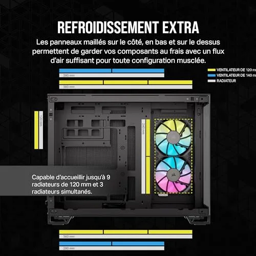 Corsair 2500X RGB mATX RGB - vue 6