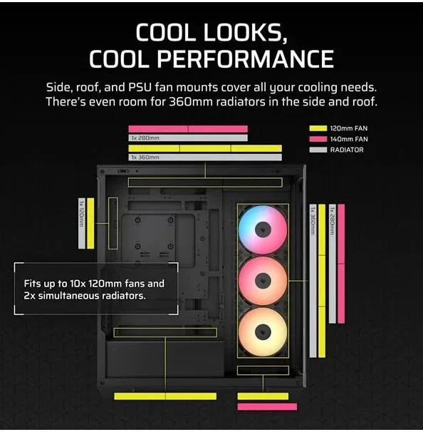 Corsair 3500X RS-R ATX RGB - vue 5