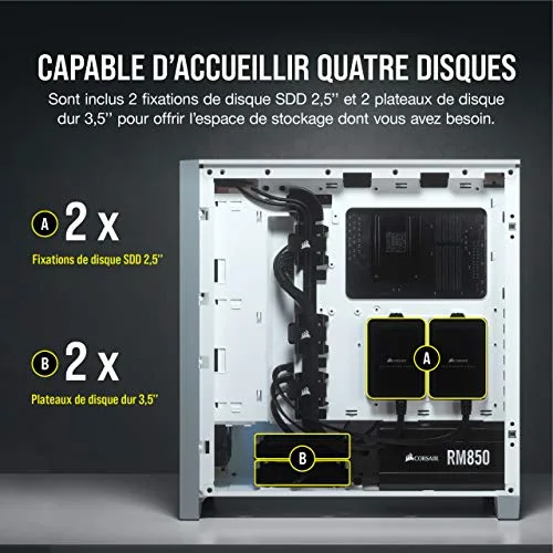 Corsair 4000D ATX White - vue 6