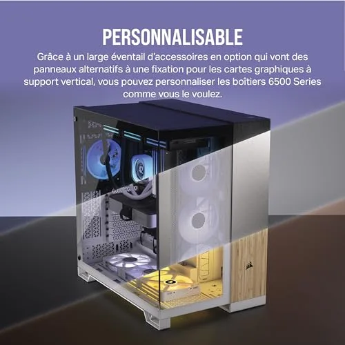 Corsair 6500D AIRFLOW ATX White - vue 9