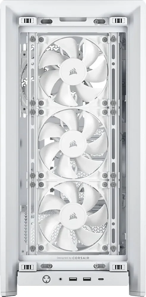 Corsair FRAME 4000X RS White mATX - vue 3