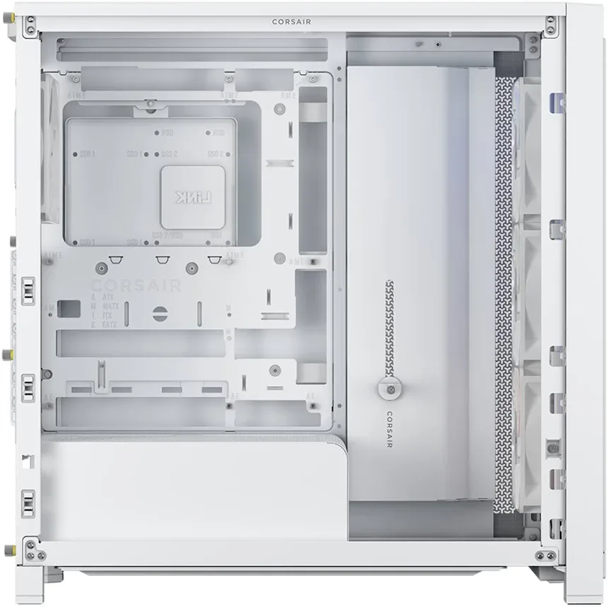Corsair FRAME 4000X RS White mATX - vue 5