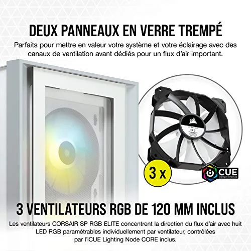 Corsair iCUE 4000X ATX RGB - vue 3