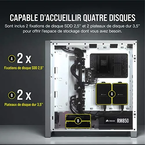 Corsair iCUE 4000X ATX RGB - vue 6