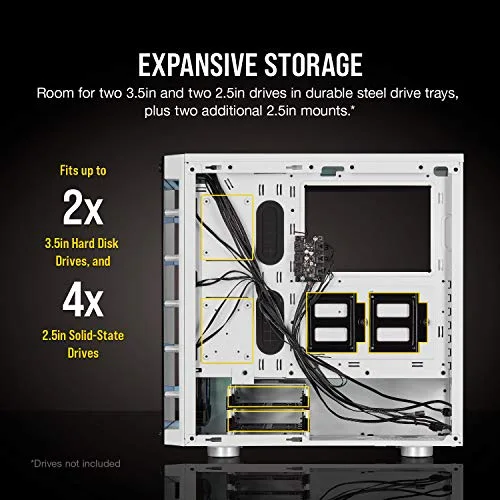 Corsair iCUE 465X ATX RGB White - vue 8