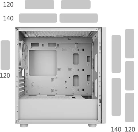 Cougar Uniface Mini ITX RGB White - vue 5