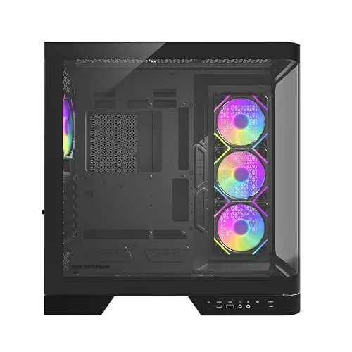 darkFlash DY570 Black ATX RGB - vue 2