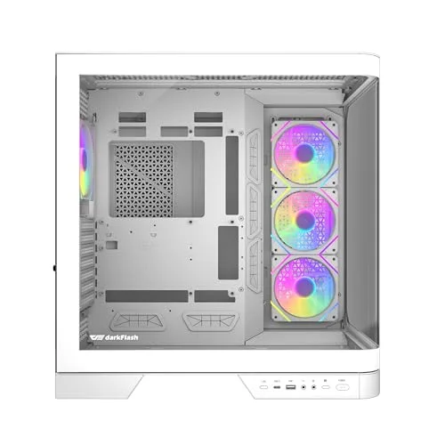 darkFlash DY570 White ATX RGB - vue 2