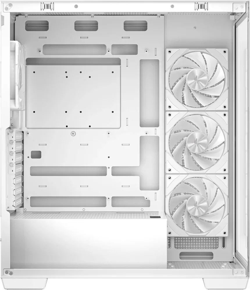 DeepCool CG580 4F ATX RGB White - vue 3