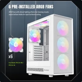 GameMax Storm 2 AW mATX RGB - vue 3