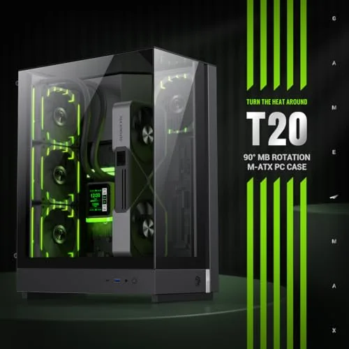 GameMax T20 BK ATX RGB - vue 2