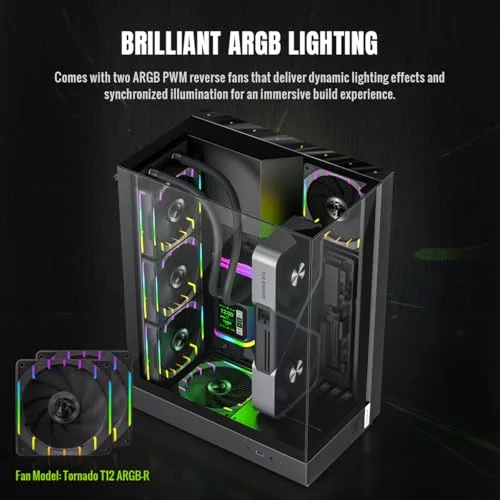 GameMax T20 BK ATX RGB - vue 5