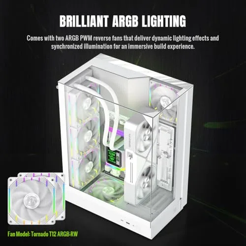 GameMax T20 WH ATX RGB - vue 5