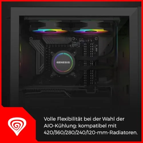 GENESIS Diaxid 605 mATX RGB - vue 2