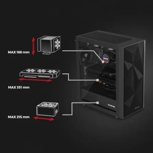 GENESIS Diaxid 605F ATX RGB - vue 4