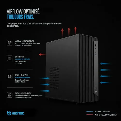 Hiditec Blok Midi Tower ATX - vue 2