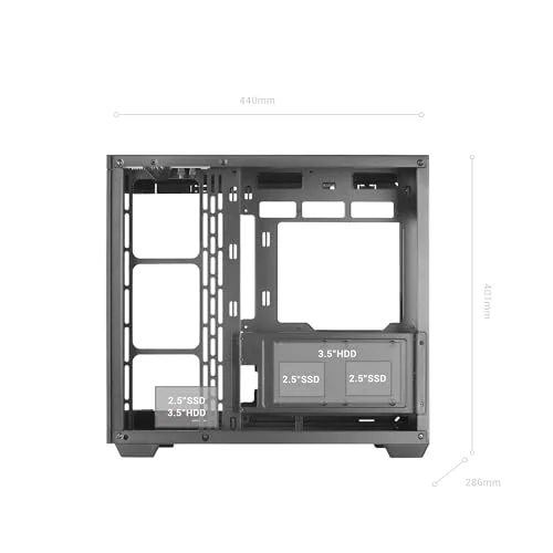 Mars Gaming MC-3TCORELCD ATX RGB - vue 8