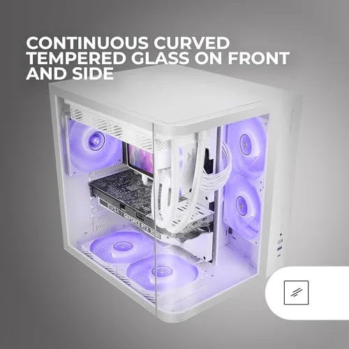 Mars Gaming Mc-Curv ATX White - vue 2