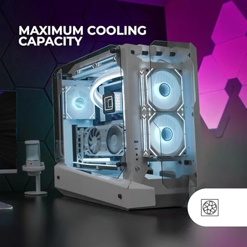Mars Gaming MC-Edge ATX White - vue 4