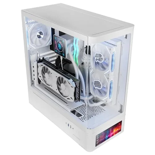 Mars Gaming MC-LCDPRO ATX White - vue 2