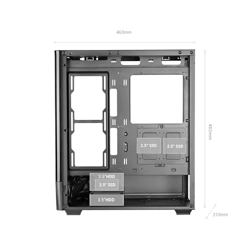 Mars Gaming MC-LCDPRO ATX White - vue 6