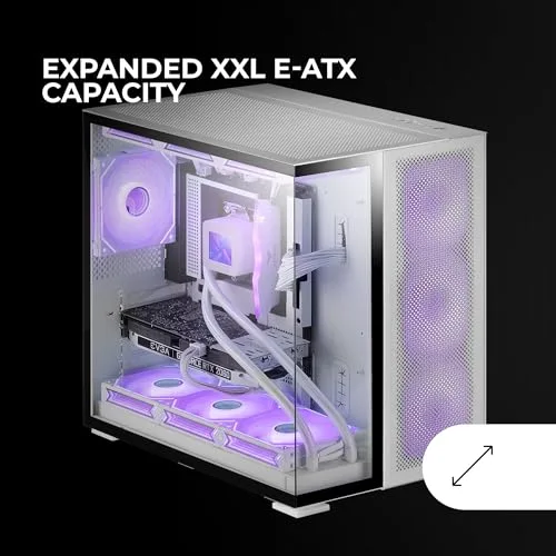 Mars Gaming MC-NOVA2 E-ATX White - vue 5