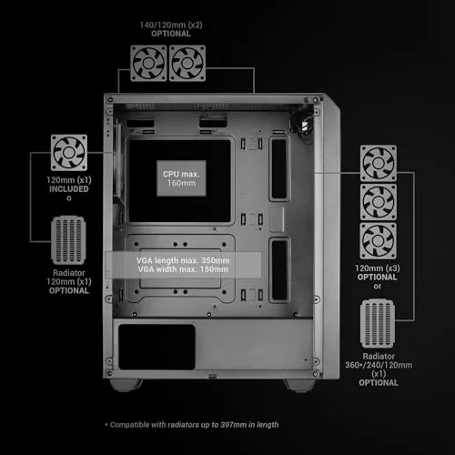 Mars Gaming MC-Q3 ATX - vue 6