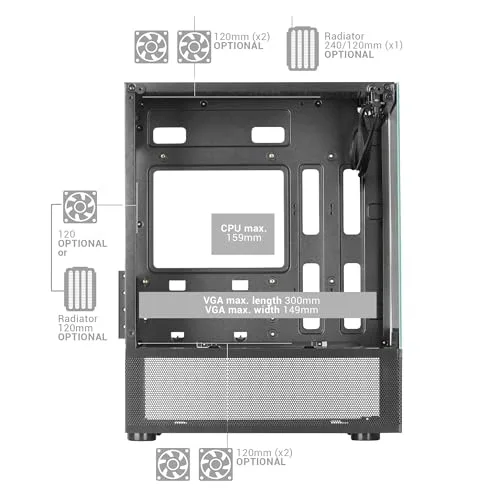 Mars Gaming MC-SE mATX - vue 6