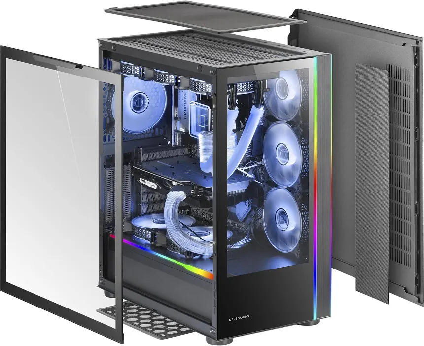 Mars Gaming MC-Ultra Tower E-ATX RGB - vue 3