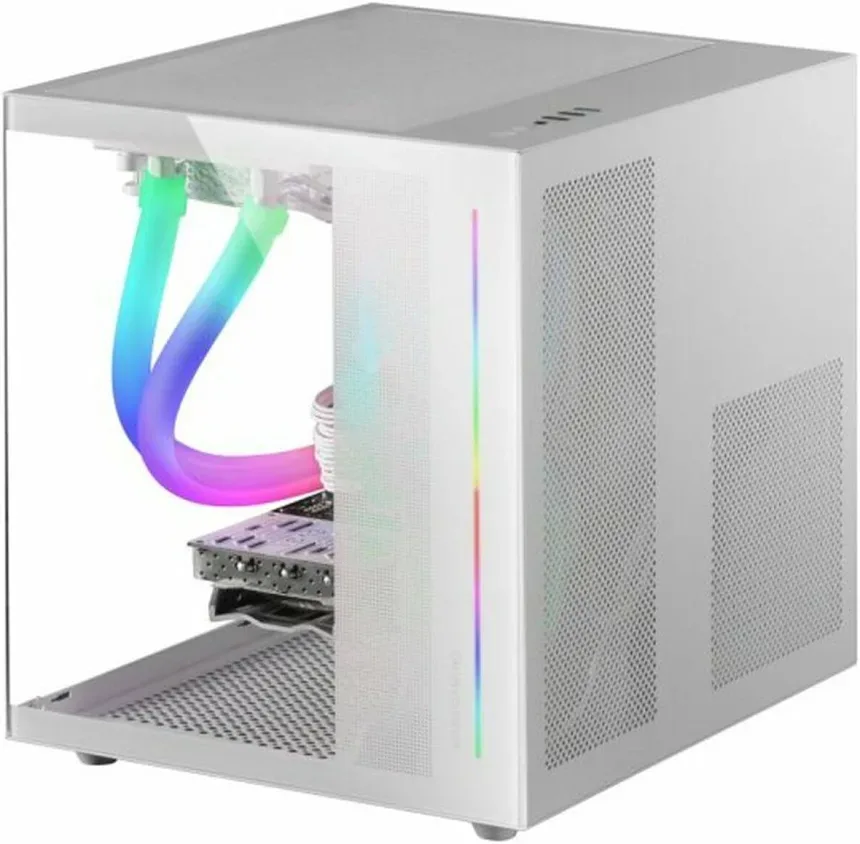 Mars Gaming MC-VIEW mATX White - vue 3