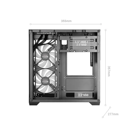 Mars Gaming MC-VIEW3 mATX RGB - vue 6