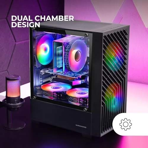 Mars Gaming MC-Vortex mATX RGB - vue 5