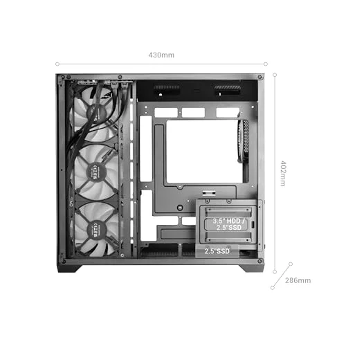Mars Gaming MCV5 White ATX RGB - vue 6
