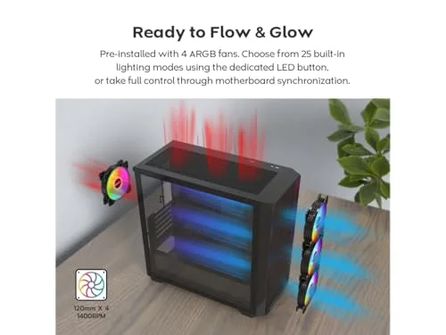 MONTECH X5M ATX RGB - vue 5