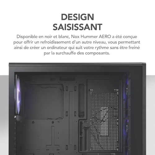 Nox Hummer AERO ATX RGB - vue 3