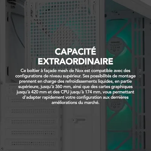 NOX Hummer AERO ATX RGB - vue 5