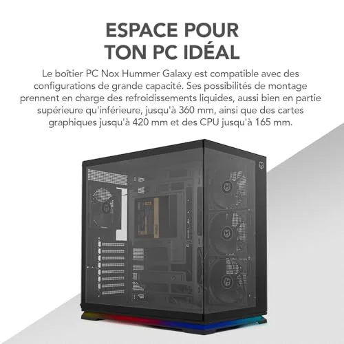 NOX Hummer Galaxy ARGB ATX - vue 8