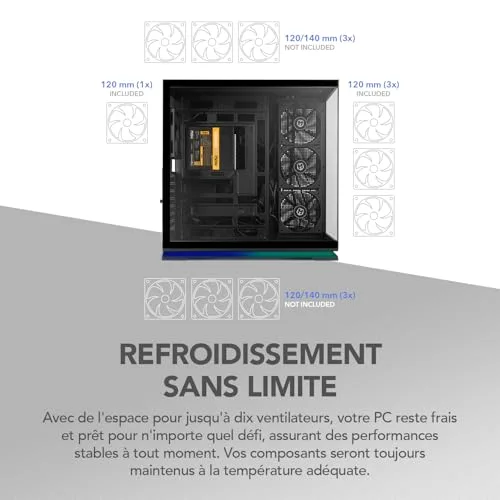 NOX Hummer Galaxy ARGB ATX - vue 9