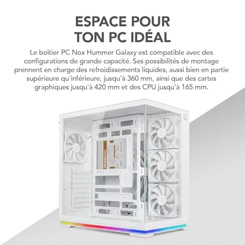 NOX Hummer Galaxy ATX RGB - vue 7