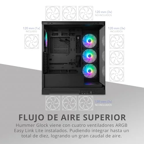 NOX Hummer GLOCK ATX RGB - vue 4