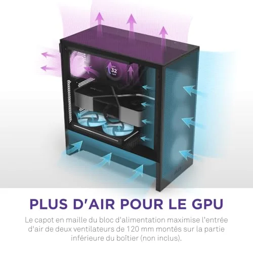 NZXT H5 Flow ATX RGB - vue 3