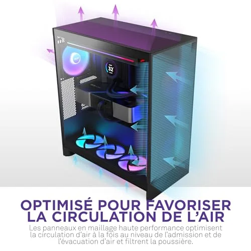 NZXT H7 Flow ATX - vue 4