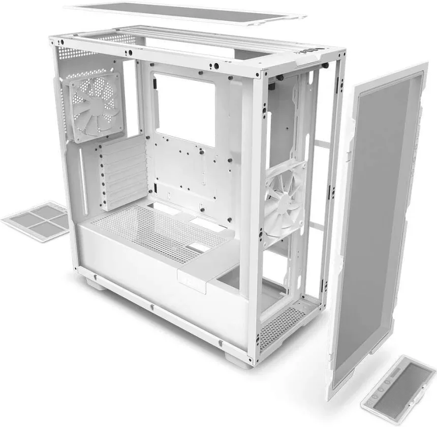 NZXT H7 Flow ATX White - vue 3