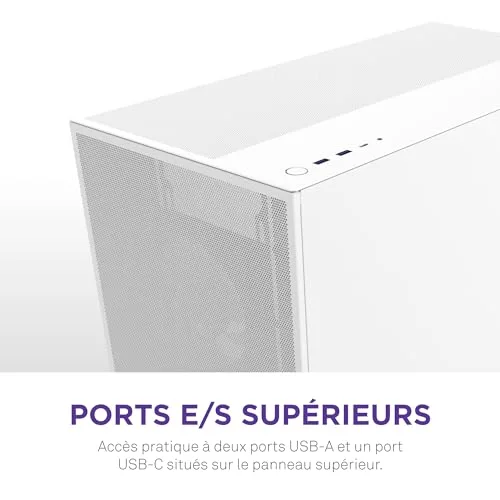 NZXT H7 Flow ATX White - vue 8