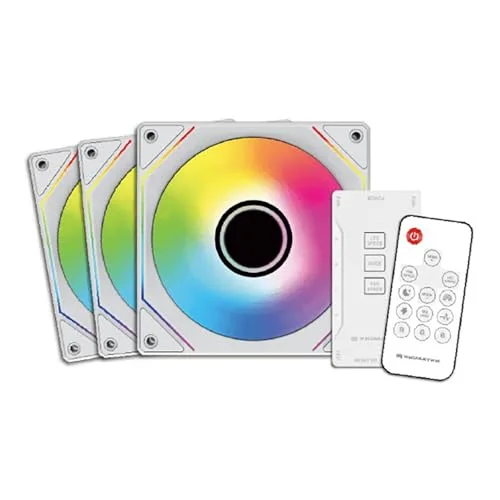 Pack de 3 Ventilateurs - XIGMATEK Infinity G20A - 120 mm - Pour boitier PC - Blanc - vue 2