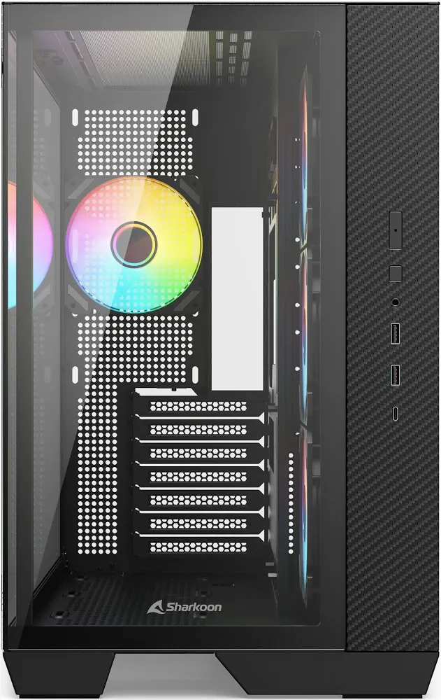Sharkoon Steel Shark mATX - vue 3