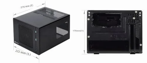 SilverStone SST-SG05BB-Lite - Sugo Boîtier PC cube compact Mini-ITX noir - vue 7