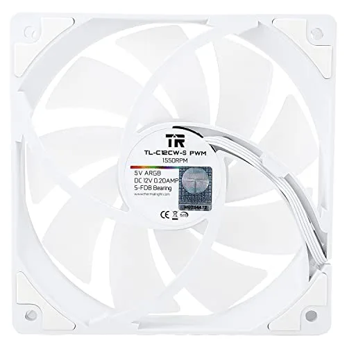 Thermalright - TL-C12CW-S (Blanc) - 3x120mm - Pour boitier PC - Pack de 3 - vue 4