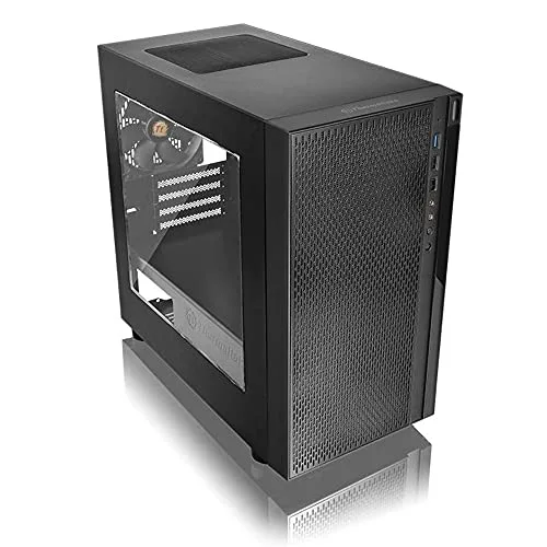 THERMALTAKE BOITIER PC Versa H18 Fenêtre - Mini Tour - Noir - Format Micro ATX (CA-1J4-00S1WN-00) - vue 3