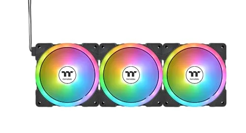 THERMALTAKE SWAFAN EX12 ARGB Sync (Noir) - Ventilateur 120mm pour Boitier PC - vue 2
